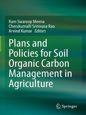 cover image of Plans and Policies for Soil Organic Carbon Management in Agriculture